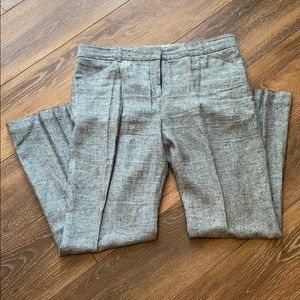 Wide leg grey linen pants! Like new!